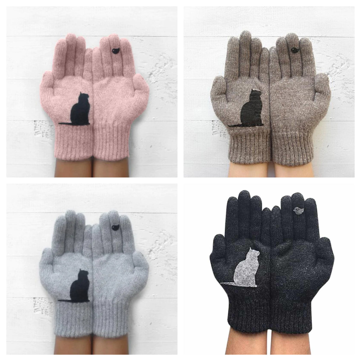 Rebajas de invierno - Guantes de algodón con gato(50% DESCUENTO)