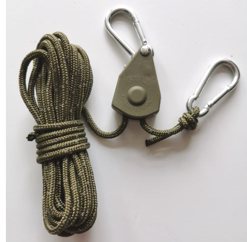 🪢Cuerda de camping portátil, ajustable y fija🌳