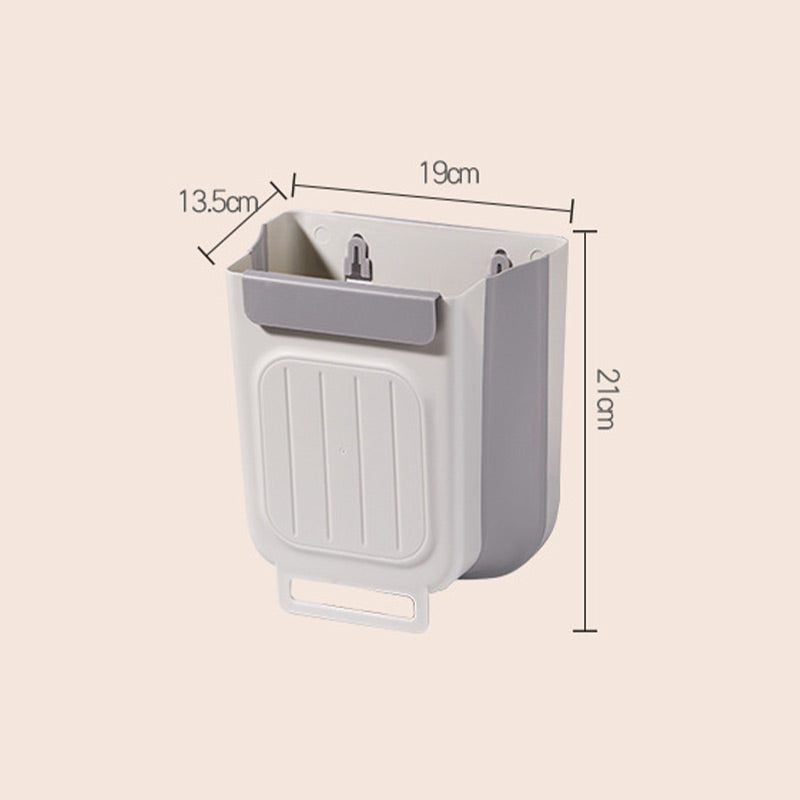 Cubo de basura plegable y colgante multiusos para la cocina