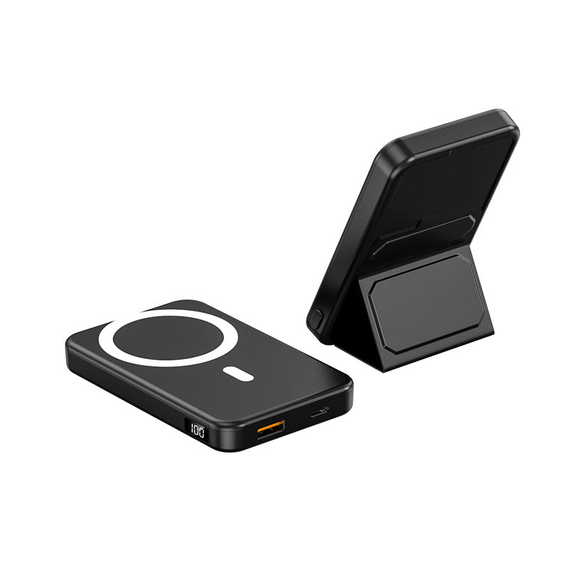 Mini Batería Externa Magnética Inalámbrica con Soporte Plegable