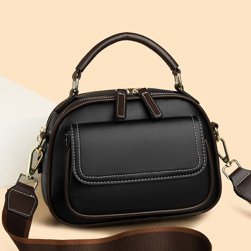 ✨Artículos de moda✨Elegante bolso cruzado de doble capa con correa ancha🔥