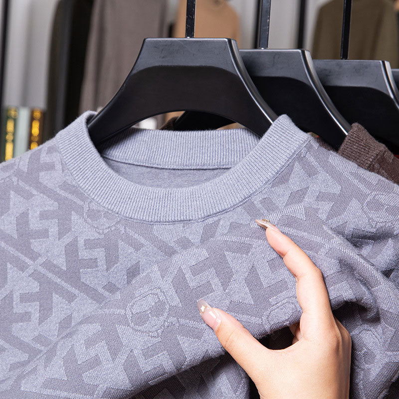 Suéter Casual de Cuello Redondo para Hombre
