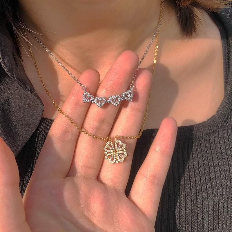 Lucky Hearts™ | Collar Trébol Cuatro