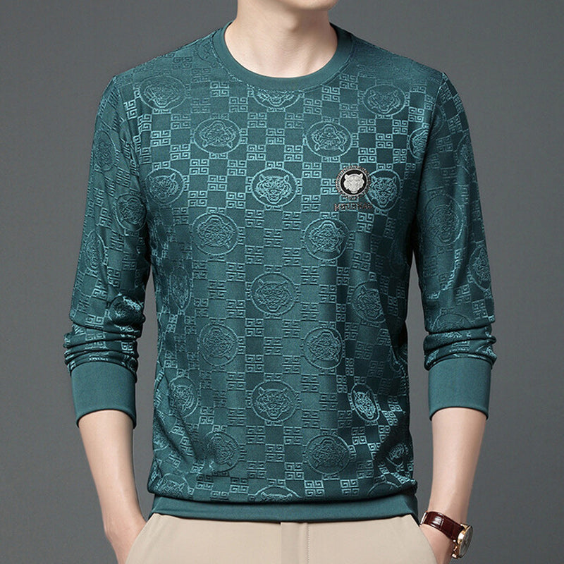 Top de manga larga de moda para hombre