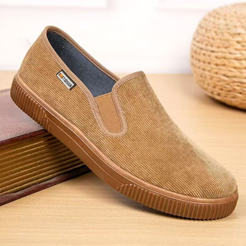Zapatillas Slip-On transpirables de suela blanda para hombre