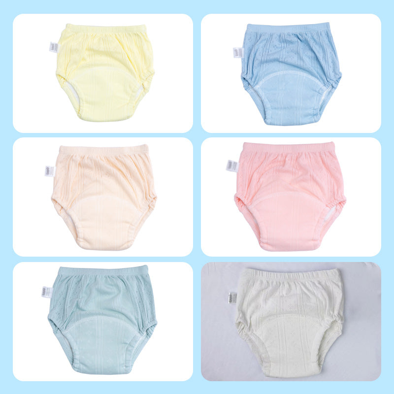 👶 Pantalones de entrenamiento de verano lavables y transpirables para bebés: algodón con diseño antifugas.