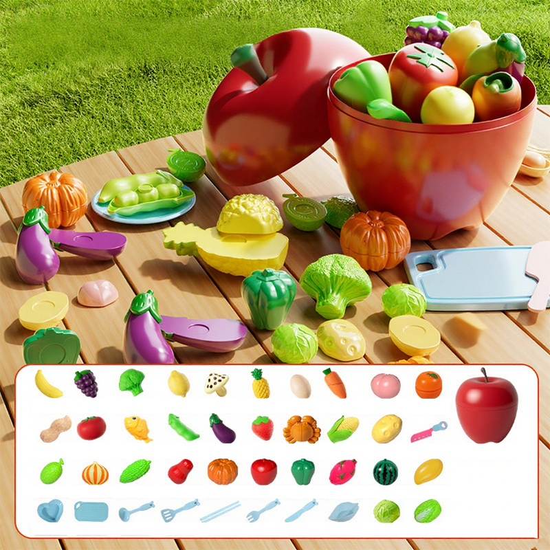 Juguetes de comida de juguete para simular cortar para niños