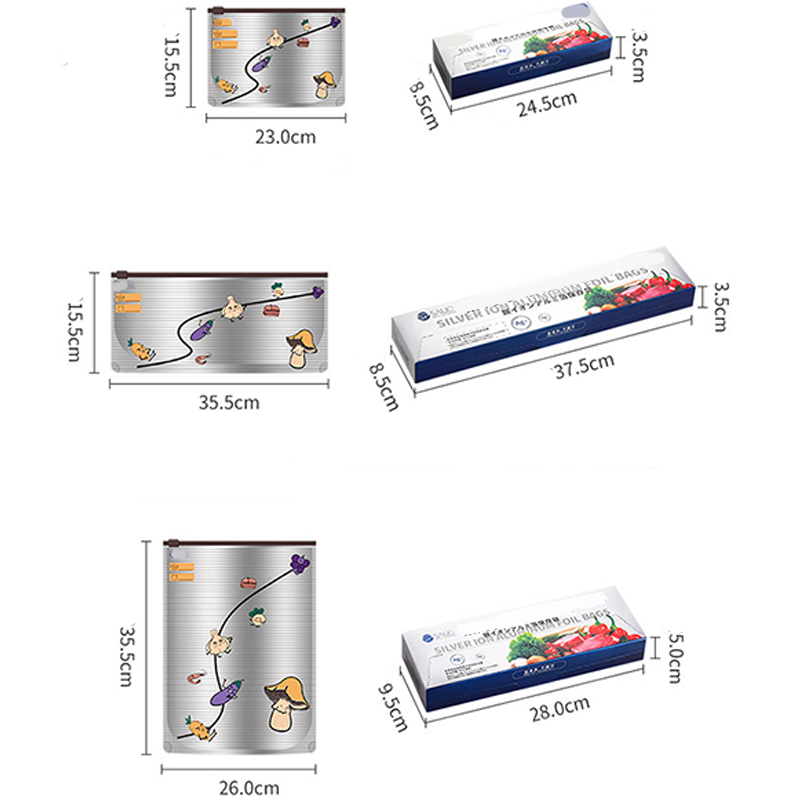 Silver Ion Antibacterial Food Storage Bags