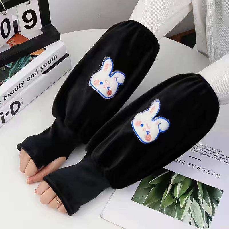Manguitos y guantes sin dedos 2 en 1 para niños