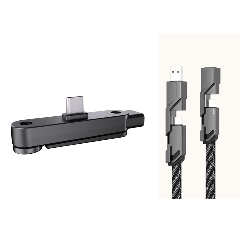 Adaptador de Carga Rápida con Soporte Plegable 360° para Celular