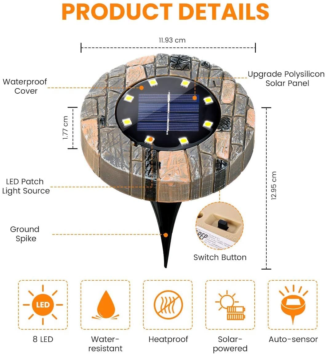 🔥Oferta por tiempo limitado: luces solares para jardín: ilumina tu jardín sin gastar ni un céntimo en electricidad.