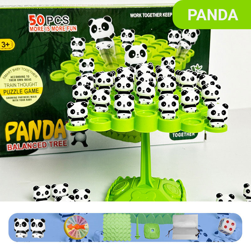 Juego de Equilibrio del Árbol con Ranas Apilables