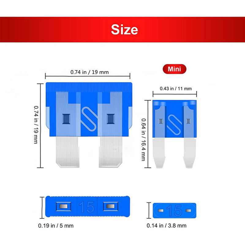Kit Surtido de Fusibles para Coche de 300 Piezas
