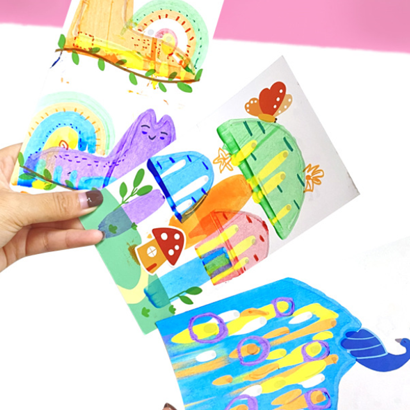 Kit de Arte para Rascar Arcoíris para Niños, 35 Piezas