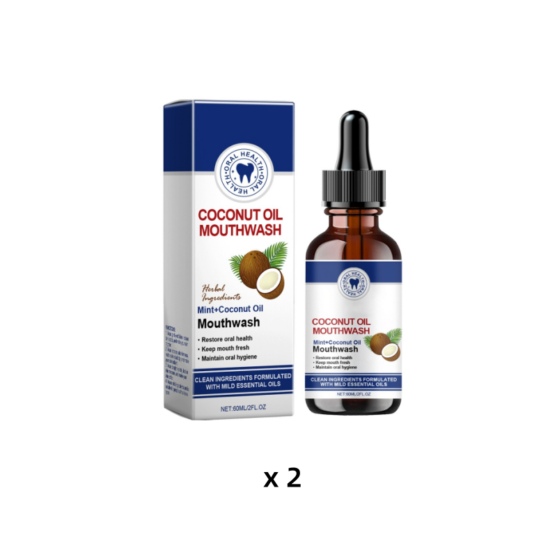 Enjuague Bucal Natural Concentrado con Aceite de Coco y Menta