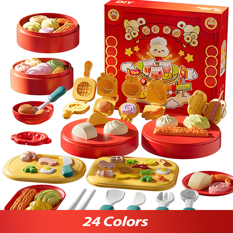 Kit de Plastilina para Crear Comida China - Juguete Creativo para Niños