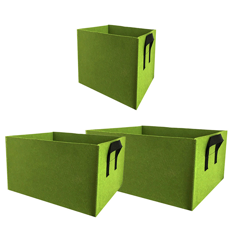 Cama de cultivo elevada de tela con separadores