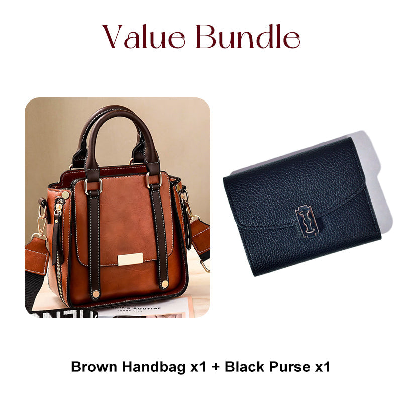 Dames Vintage Crossbody Handtas met Verstelbare Riem