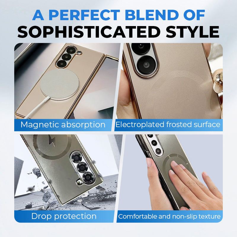 Funda magnética galvanizada para Samsung Fold Series