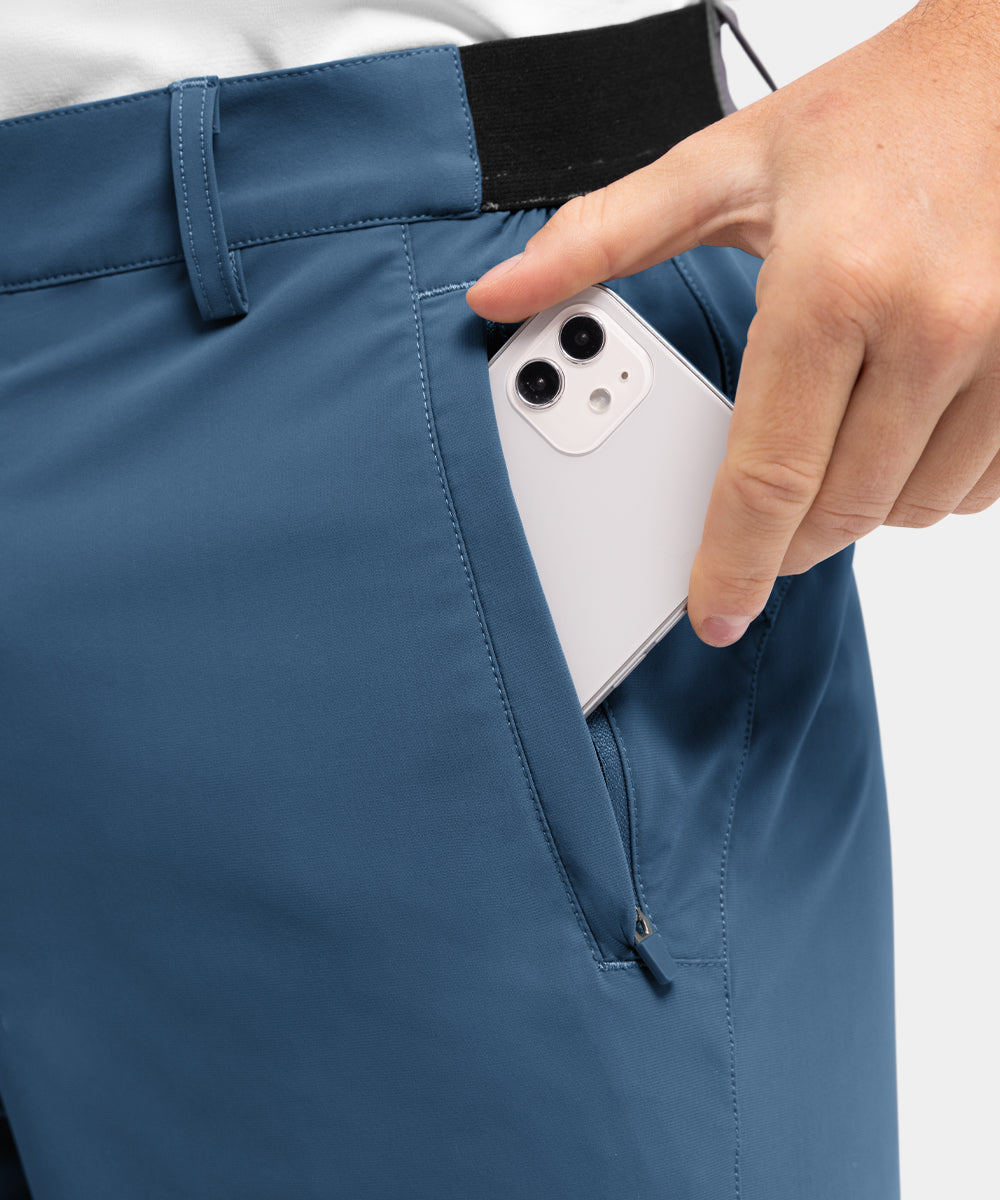 Shorts para Hombre Elásticos de Secado Rápido para Golf y Trabajo Casual