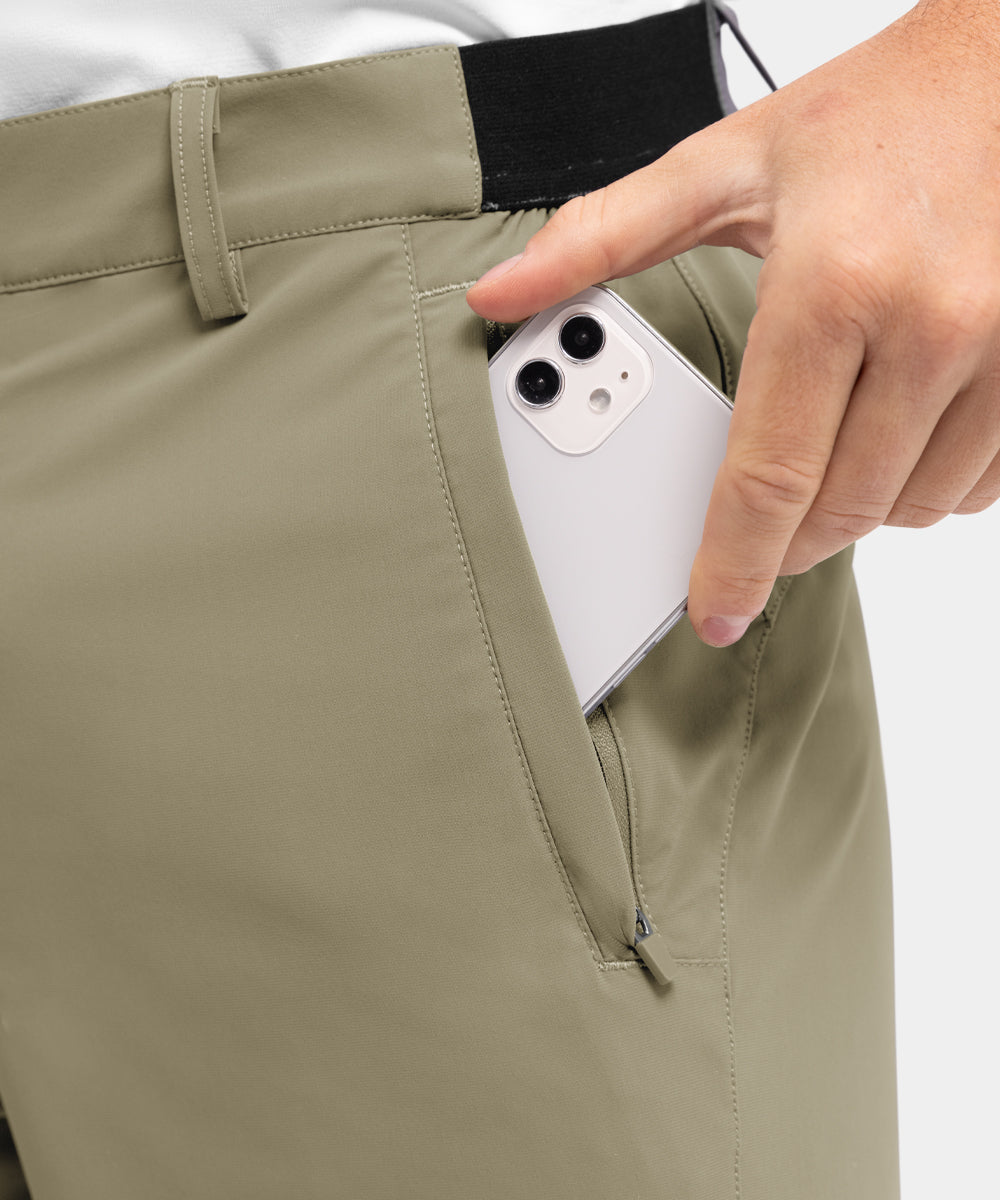 Shorts para Hombre Elásticos de Secado Rápido para Golf y Trabajo Casual