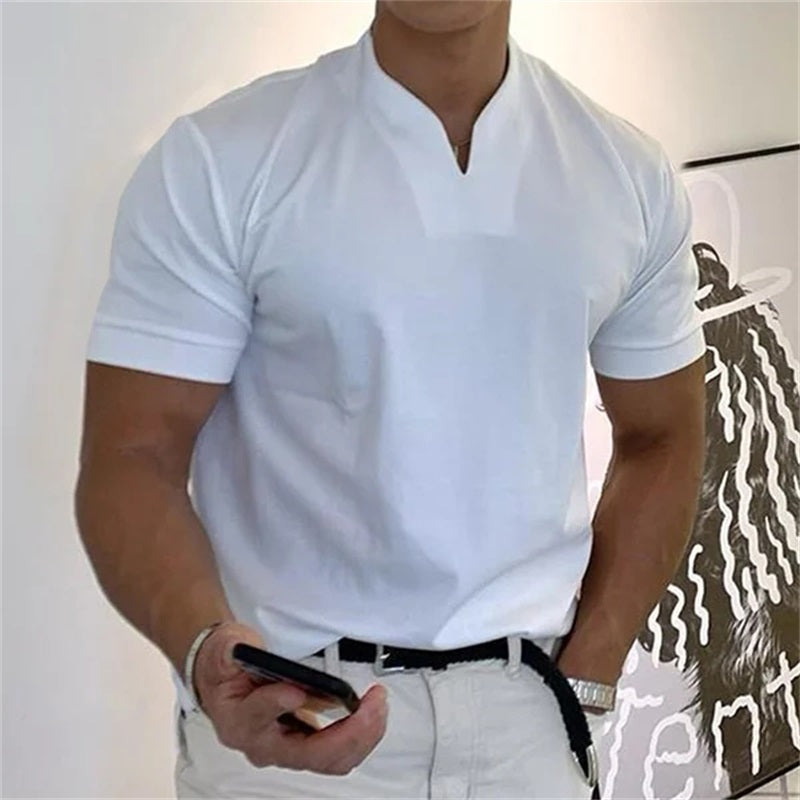 Camiseta de fitness de manga corta para hombres Gentleman's Business