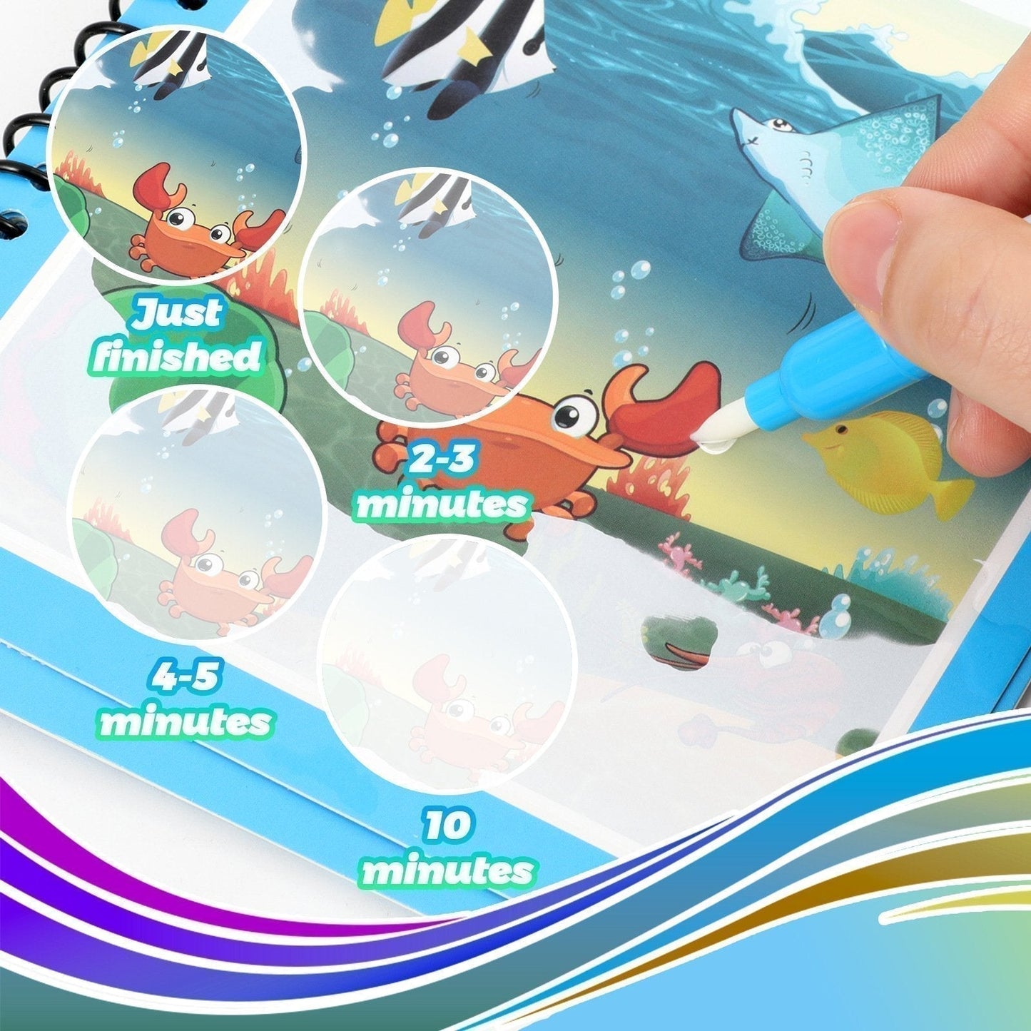 🌹COMPRA 1 Y LLÉVATE 1 GRATIS🔥Promoción de verano 🎁✨️Libro mágico de agua📚️🎨🧠