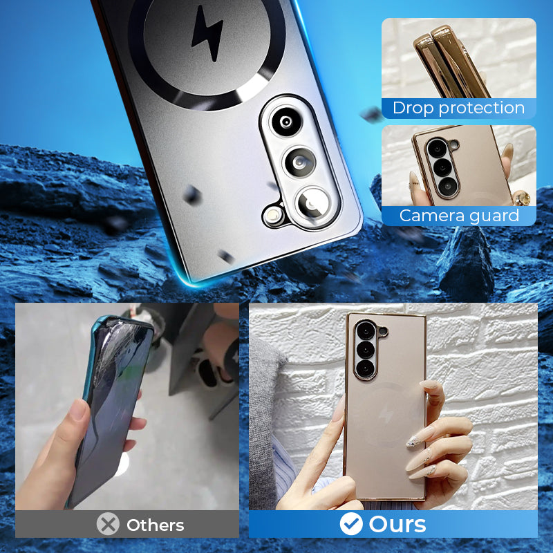 Funda magnética galvanizada para Samsung Fold Series