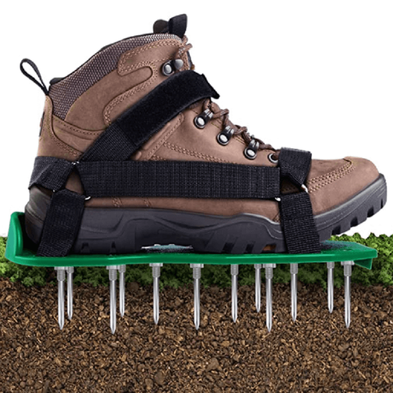 Zapatos Aireadores de Césped con 26 Púas – Sin Doblarse, Solo Camina