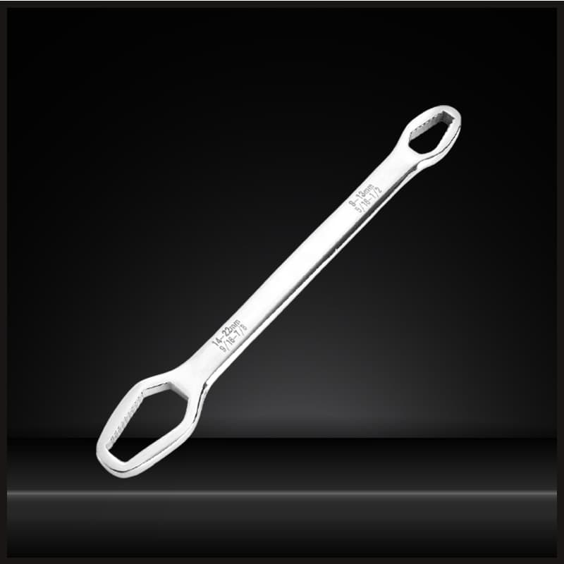 🛠️ 50% DE RÉDUCTION ! 🔧 Clé à Double Face Universelle - Ajustement Automatique aux Écrous de 6 à 19 mm, Poignée Antidérapante ⚙️✨