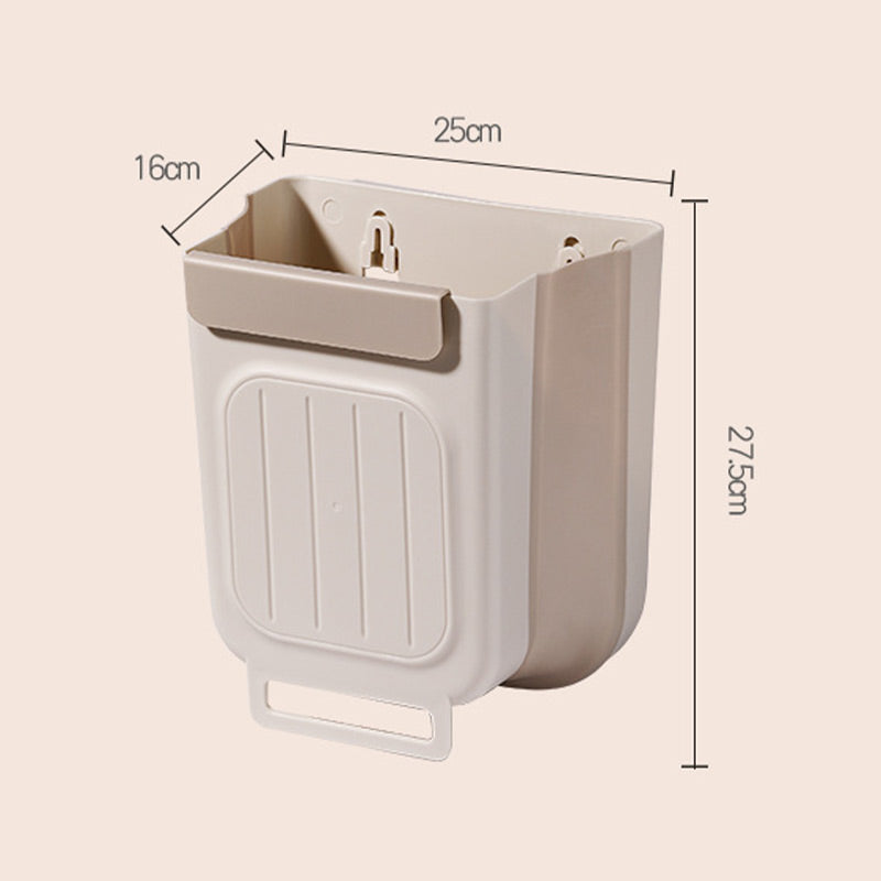 Cubo de basura plegable y colgante multiusos para la cocina
