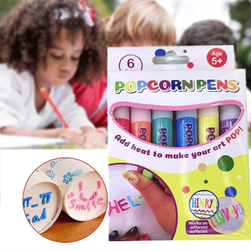 🎄🥳 ¡HOT SALE 2026! ¡MÁS DE 50.000 VENDIDOS! ✨ Rotuladores mágicos con efecto popcorn – activados por calor, crean dibujos 3D hinchados | Perfectos para manualidades infantiles