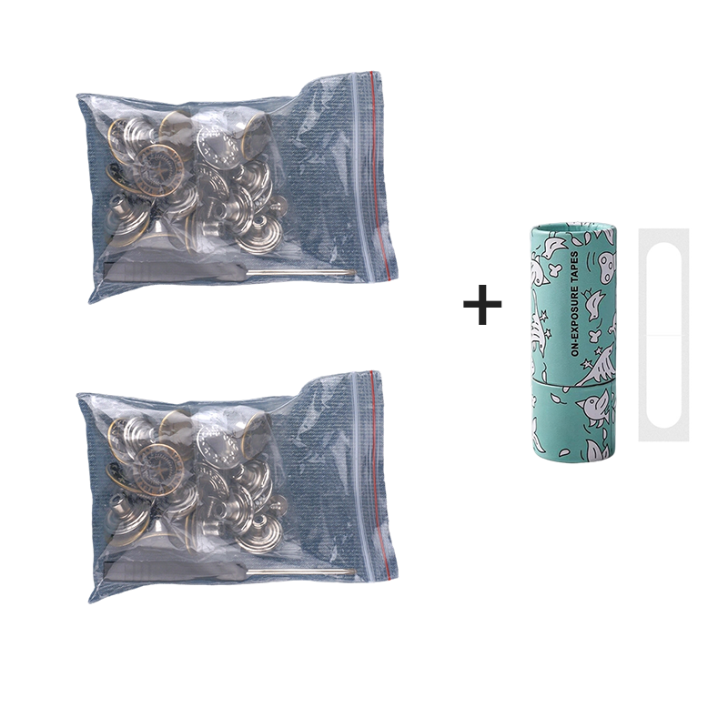Juego de botones para jeans extraíbles sin costura