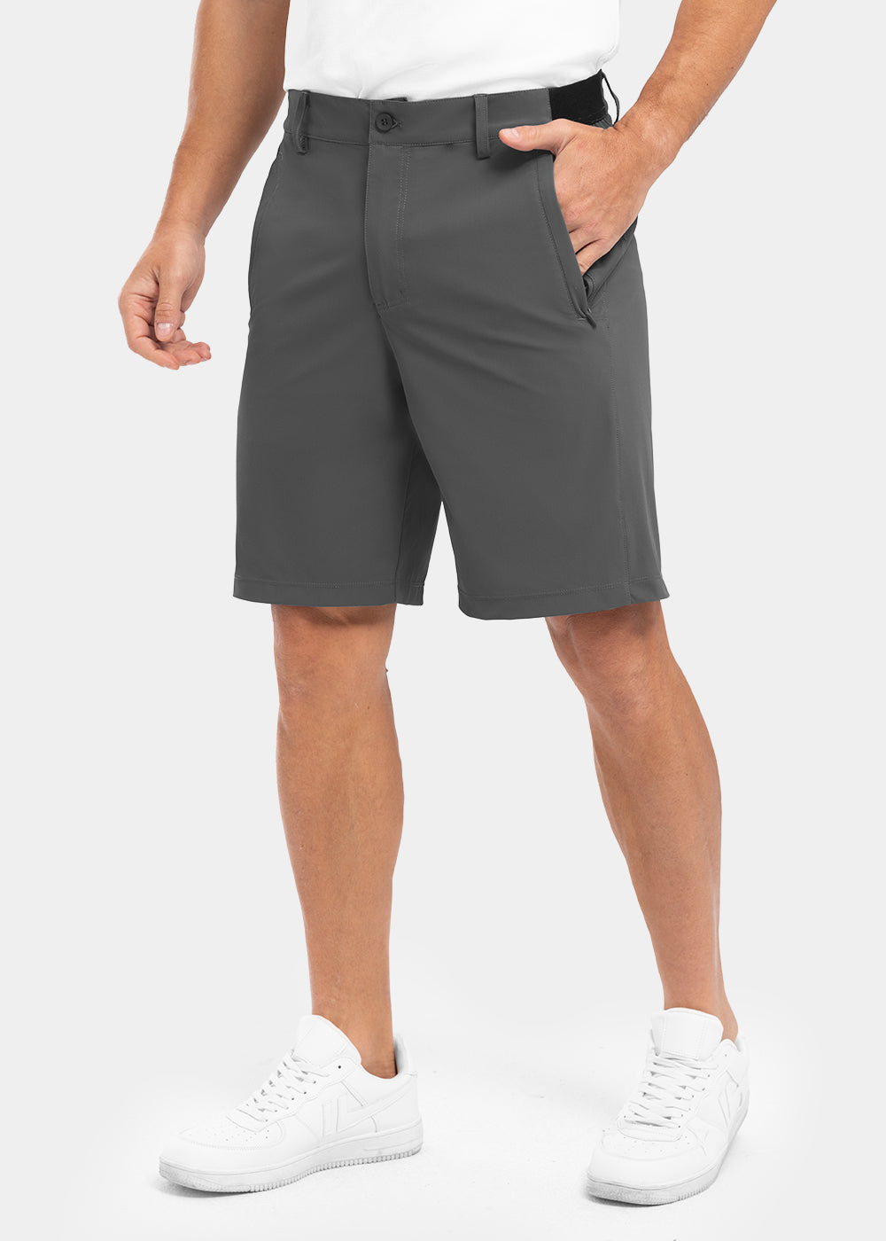 Shorts para Hombre Elásticos de Secado Rápido para Golf y Trabajo Casual