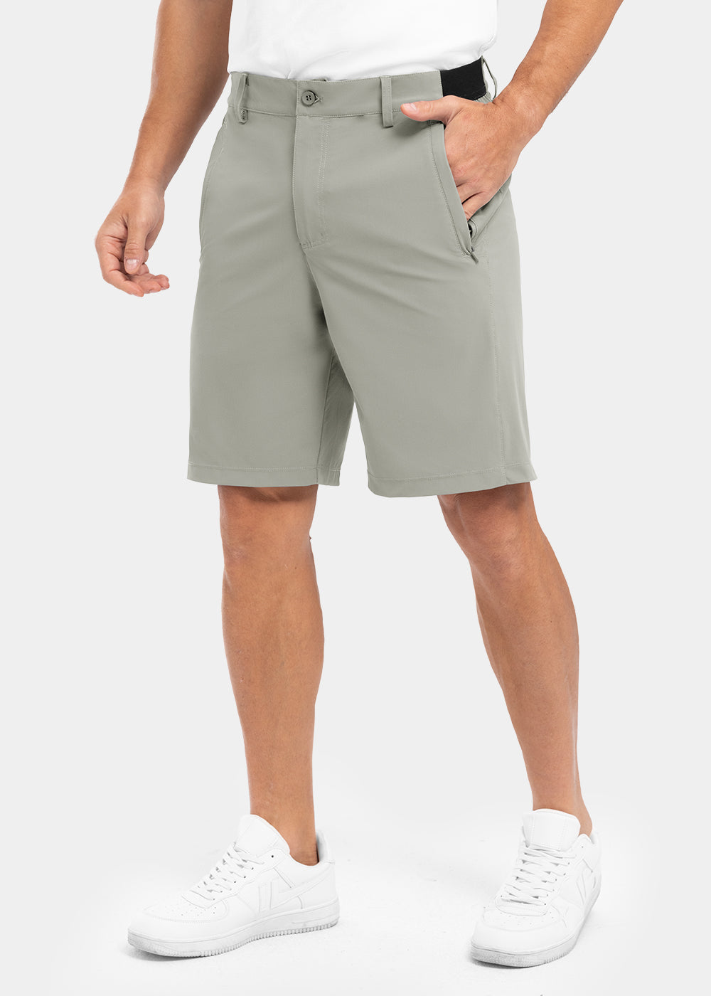 Shorts para Hombre Elásticos de Secado Rápido para Golf y Trabajo Casual