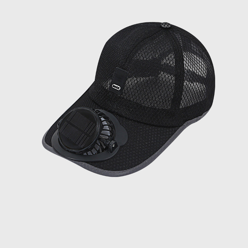 Gorra de Béisbol Transpirable con Ventilador Solar