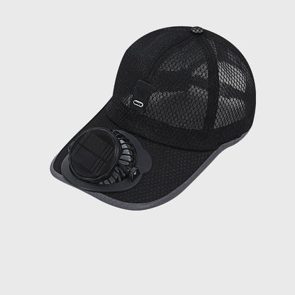 Gorra de Béisbol Transpirable con Ventilador Solar