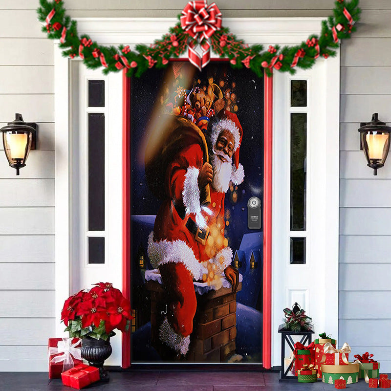 🎅 ¡Oferta Navideña! 50% de Descuento 🎄 🚪 Decoración Navideña para Puerta de Entrada