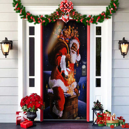 🎅 ¡Oferta Navideña! 50% de Descuento 🎄 🚪 Decoración Navideña para Puerta de Entrada