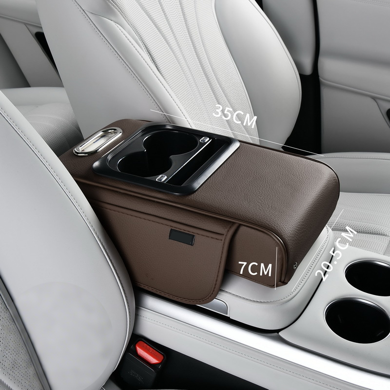 🚗Caja de almacenamiento en el reposabrazos con iluminación ambiental LED (50 % DE DESCUENTO)