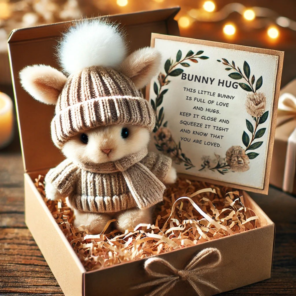 🔥Último día: COMPRA 3 Y LLEVA 1 GRATIS - Abrazo de Conejito🐇Hecho a mano, Regalo Lindo de Pascua🎁