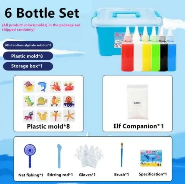 Juego de Juguetes Sensoriales de Gel de Agua Hechos a Mano para Niños