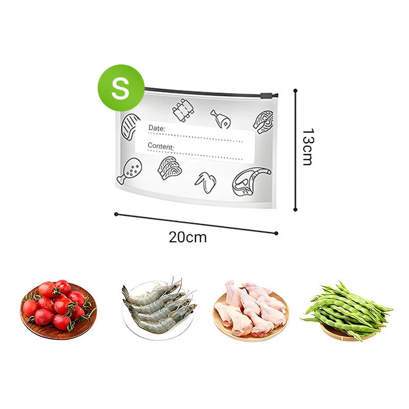 🔥Éxito de ventas mundial🍗 ¡Oferta por tiempo limitado! Compra 2 y llévate 1 gratis🥦Bolsas de almacenamiento reutilizables con cierre hermético de papel de aluminio.