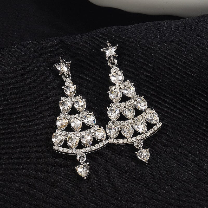 Pendientes Árbol de Navidad Brillante
