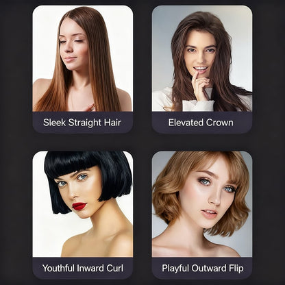 Plancha de Cabello Inalámbrica 2 en 1 con Pantalla LED