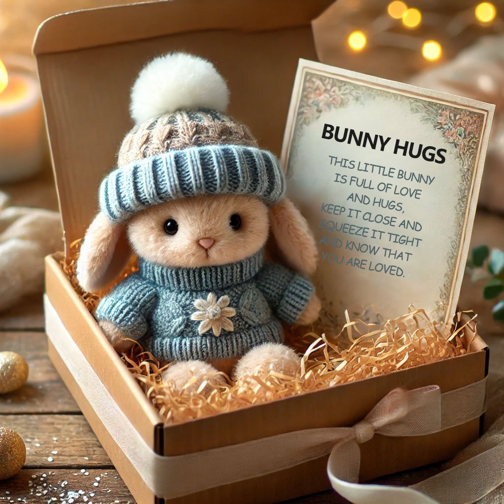 🔥Último día: COMPRA 3 Y LLEVA 1 GRATIS - Abrazo de Conejito🐇Hecho a mano, Regalo Lindo de Pascua🎁