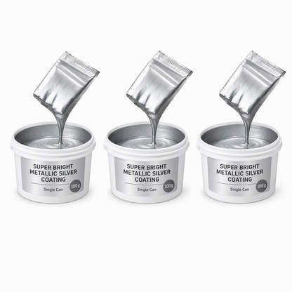 🎨 Vernice metallizzata argento a base d’acqua per rinnovare il metallo
