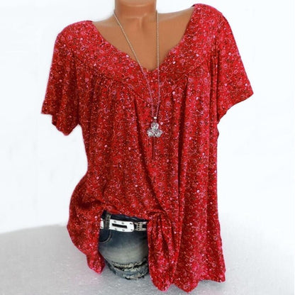 👕 Camiseta de Manga Corta con Estampado de Moda de Verano – Estilo Fresco y Moderno para Todos los Días ☀️✨