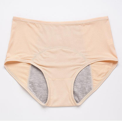 🔥Compra 5 y llévate 5 gratis🔥Bragas de cintura alta a prueba de fugas para mujer
