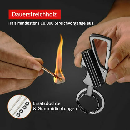 🔥 🔧 Llavero multiherramienta con abrebotellas ✨ Acero inoxidable, reutilizable, portátil para el ocio y las fiestas 🍻